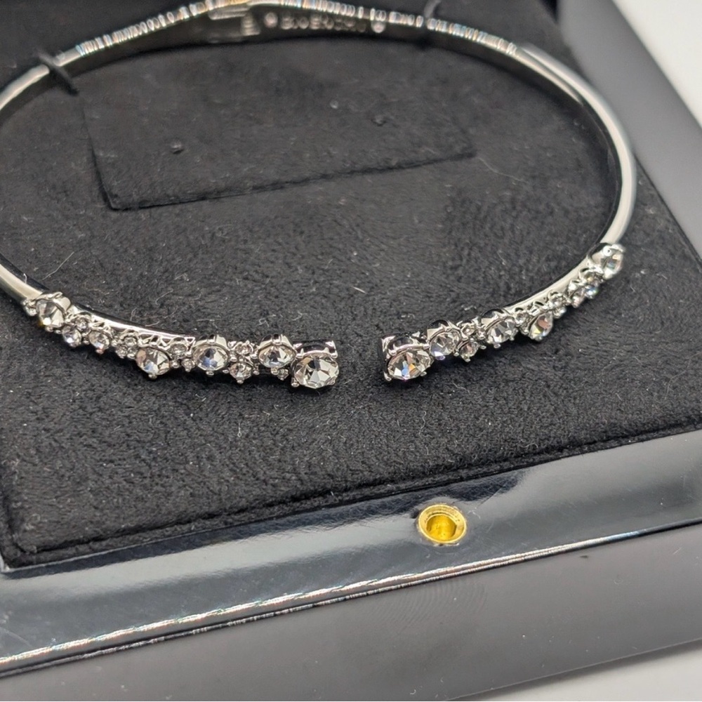 GIVENCHY Silver Crystal Bangle Bracelet | NWOT | In Original Box - Picture 5 of 7